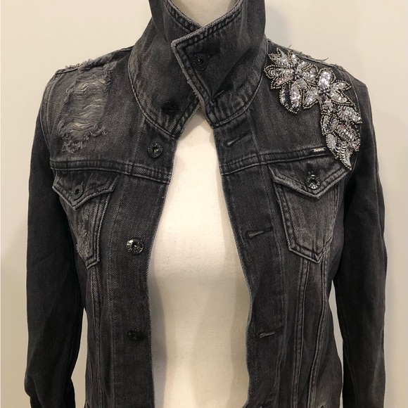 Pepe Jeans London Embellished Denim Jacket - Picture 3 of 6